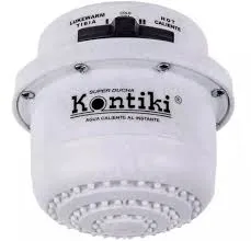 Ducha Electrica Con Selector Manual De Temperatura Blanca 120v Kontiki