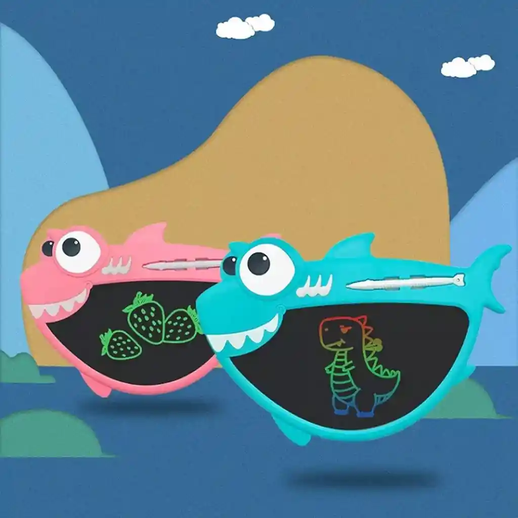 Tablero Digital Led Mágico Para Escritura Y Dibujo: Tiburón