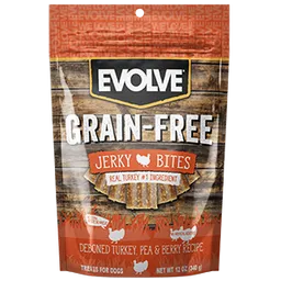 Evolve Dog Snack Grain Free Jerky Turkey (pavo) X 12 Oz -340 Gr