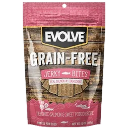 Evolve Dog Snack Grain Free Jerky Salmon X 12 Oz -340 Gr