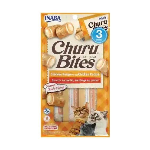 Inaba Cat Snack Churu Bites Pollo Wraps 3 Piezas - Atun 30 Gr