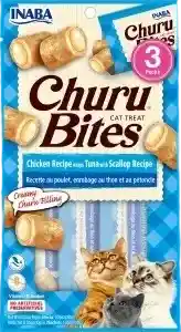 Inaba Cat Snack Churu Bites Pollo Wraps 3 Piezas - Atun Con Vieira 30 Gr