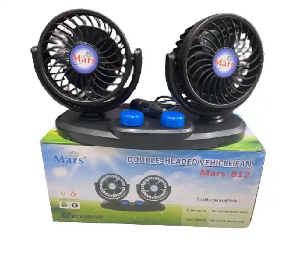 Ventilador Dúo Para Auto Interior