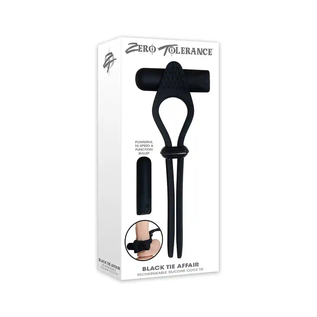 Anillo Vibrador Para El Pene Corbata Zero Tolerance