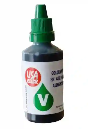 Colorante En Gel Usa Color Verde X 30ml