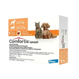 Comfortis 270 Mg 4 A 9kg Naranja