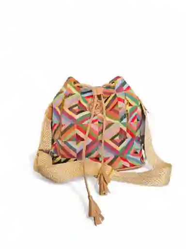 Bolso Tula Artesanal Mujer Cartera Dama Geométrico