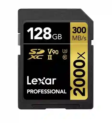 Tarjeta De Memoria Lexar V90 De 128 Gb, 300 Mb/s, Uhs-ii 2000x U3