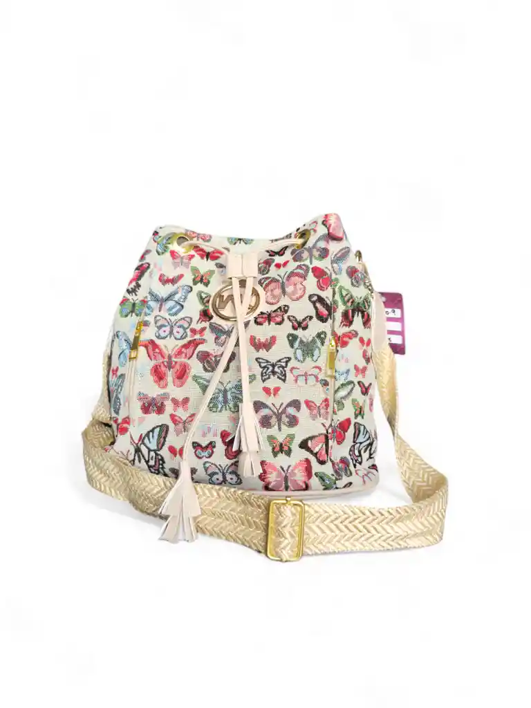 Bolso Tula Artesanal Mujer Cartera Dama Mariposas