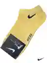 Media Tobilleras Amarillas Tipo Nike Deportivas, Calcetines Amarillos Talla Única Estirables