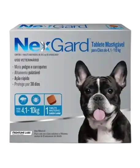 (2) Nexgard M (4.1-10 Kg) Azul, Gratis Pañitos Hum X 50 Unids.