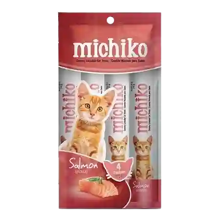 Br For Cat Michiko Sobre X 4 Sachets Salmon X 14 Gr