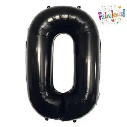 Numero 0 Inflable 16"-18" 43 Cms Negro