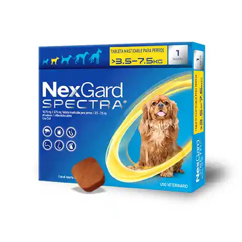 Nexgard Spectra S 3.5 - 7.5 Kg