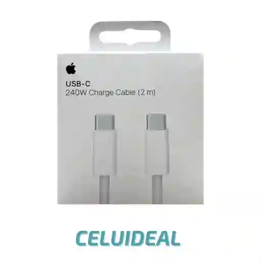 Cable Cargador Iphone Original 240w Usb-c 2 Metros Compatible Con Iphone 15/ 15 Pro/ 15 Pro Max/macbook/ipad