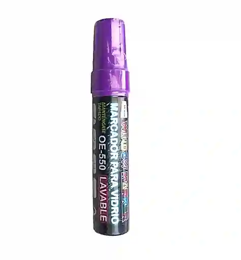 Marcador Para Vidrio Window Marker Lavable Offi Esco Oe-550 Morado