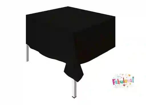 Mantel Plastico Para Fiesta Negro 183 X 137 Cm