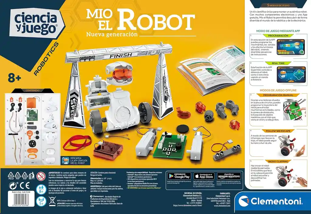 Robot Stem Código Y Programación Para Niño Y Niña Didáctico