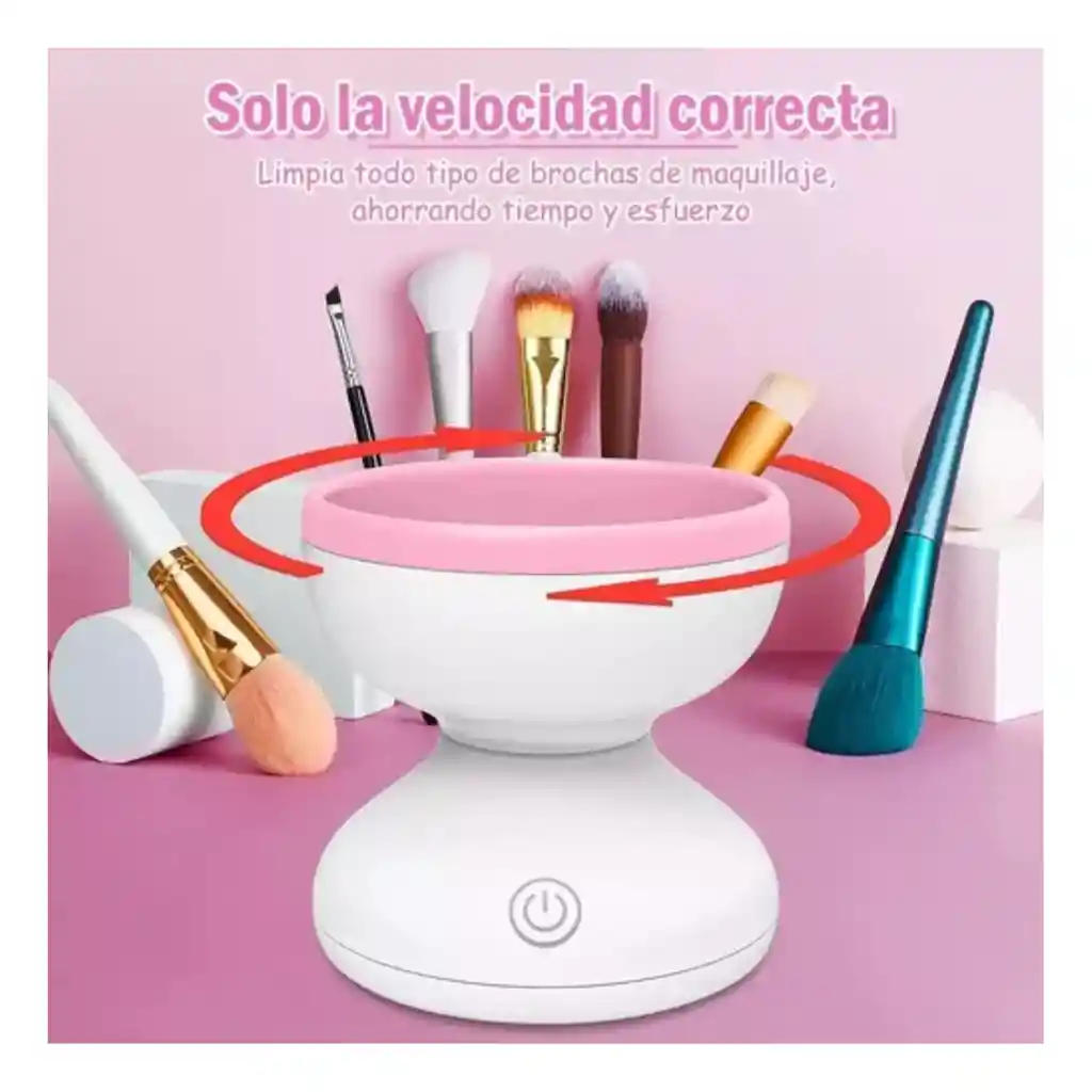 Limpiador Eléctrico De Brochas De Maquillaje, Máquina Limpia