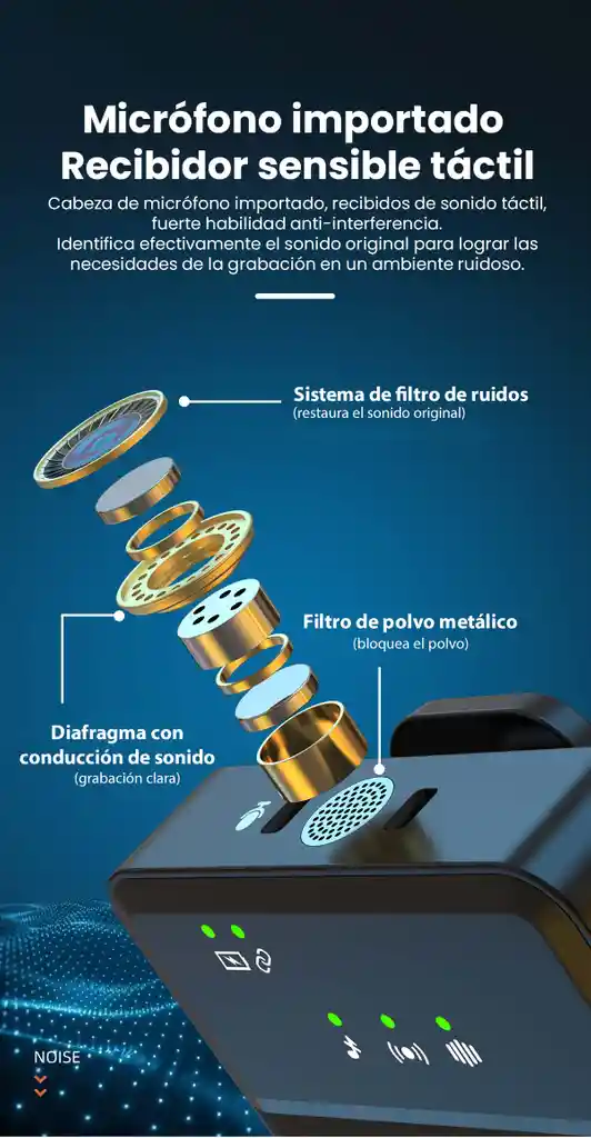 Micrófono Inalámbrico De Solapa Sx9 / Microfono Inalambrico 2 En 1 De