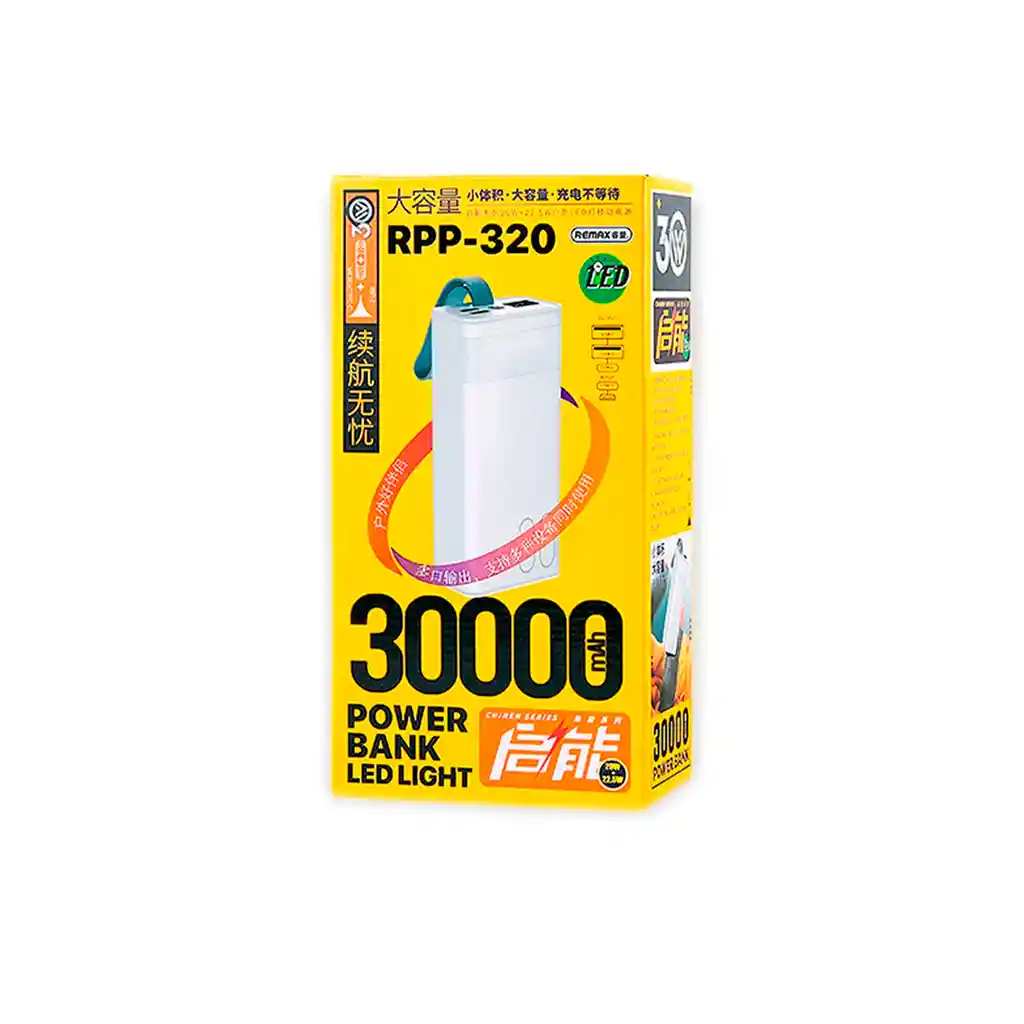 Power Bank 30.000 Mah Remax 22.5w Rpp-320