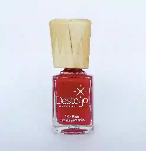 Esmaltes 10 Free Desteyo Natural Cereza - Rojo Vivo