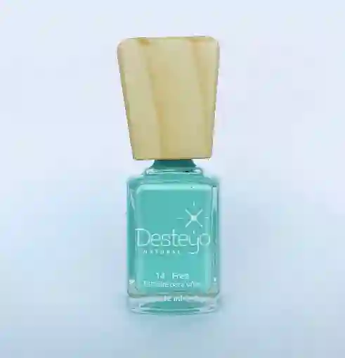 Esmaltes 10 Free Desteyo Natural Acua Aguamarina