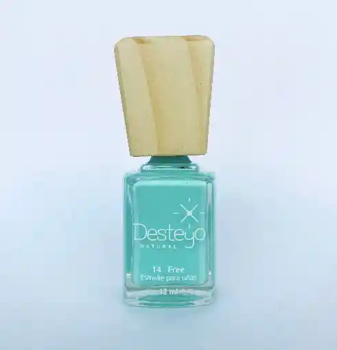 Esmaltes 10 Free Desteyo Natural Acua Aguamarina