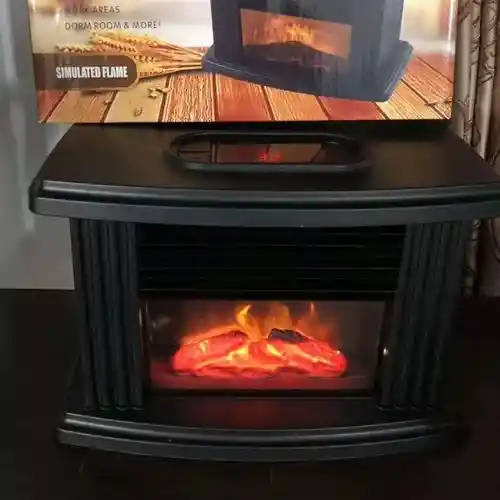 Mini Chimenea Eléctrica De Mesa, Calentador De Habitación, Calentador De Ambiente.