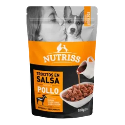 Nutriss Perros Adult Sachet Trocitos En Salsa Sabor A Pollo X 100 Grnutriss Perros Adult Sachet Trocitos En Salsa Sabor A Pollo X 100 Gr