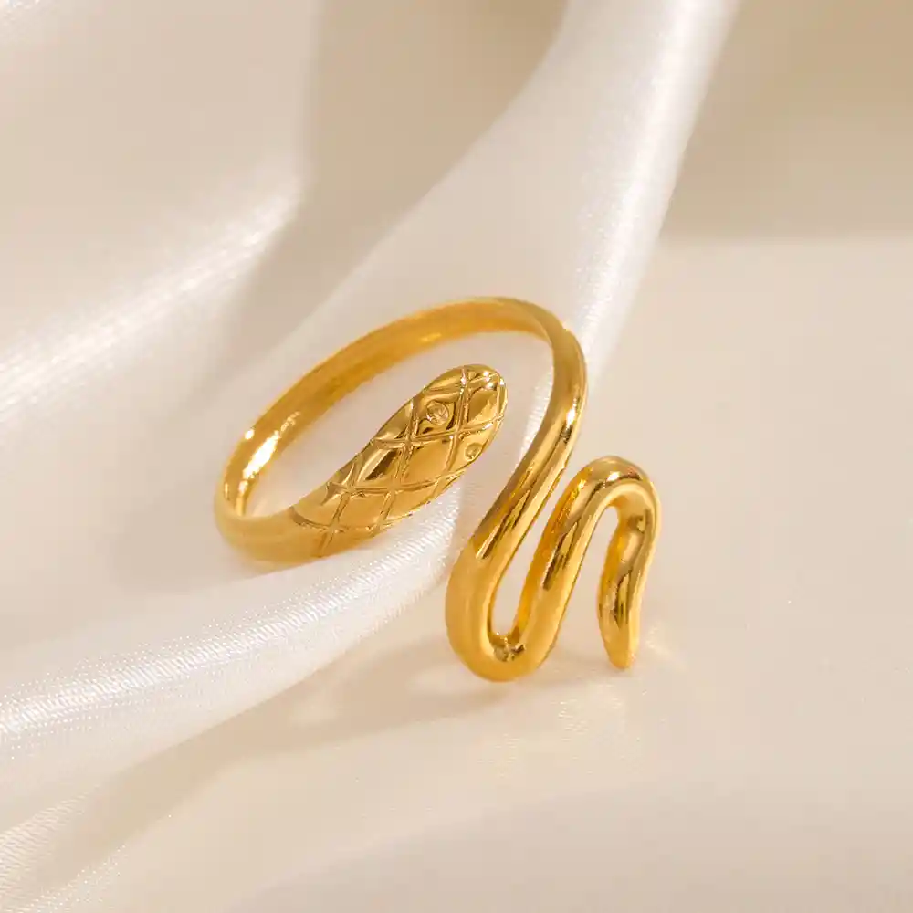 Anillo Serpiente Acero Inoxidable