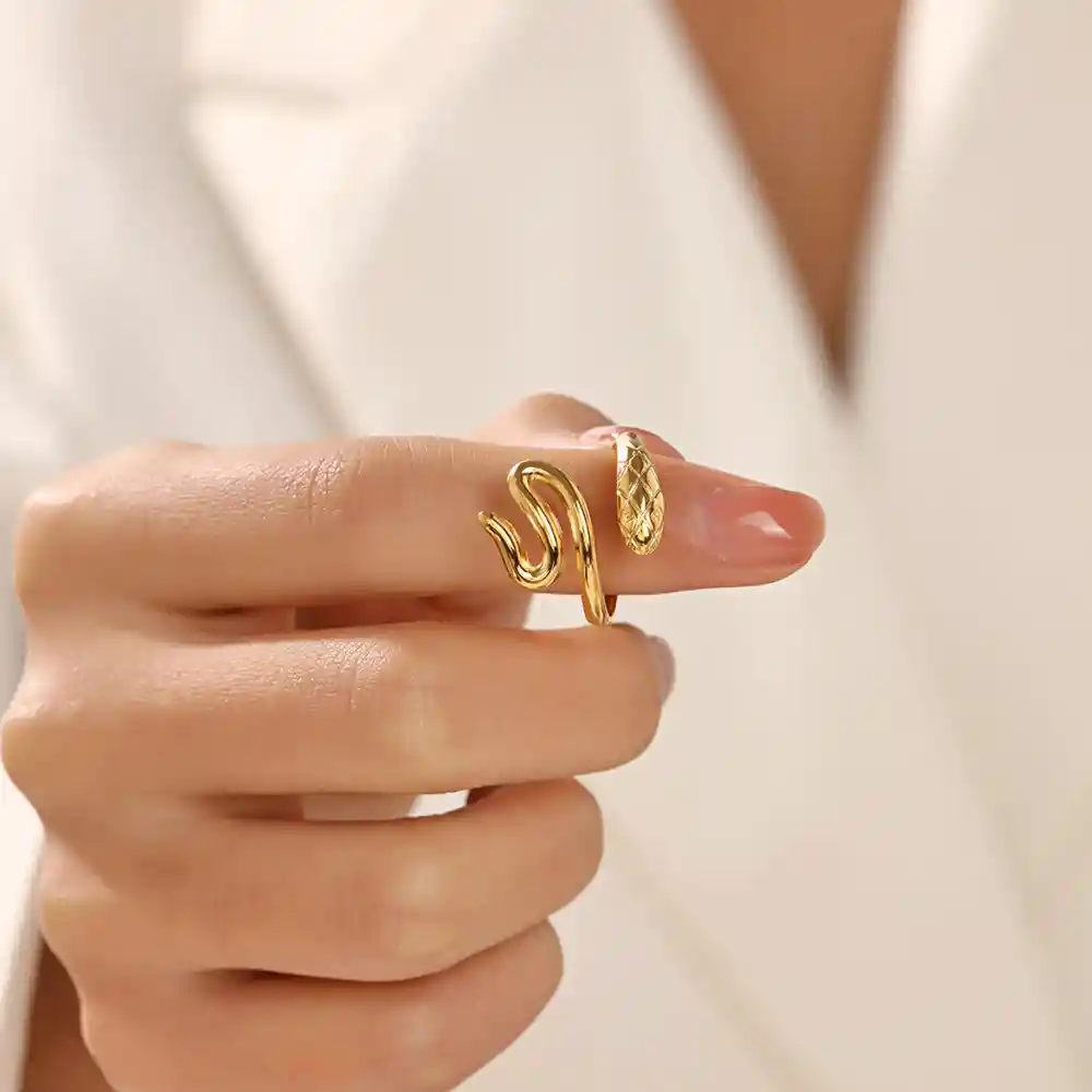Anillo Serpiente Acero Inoxidable