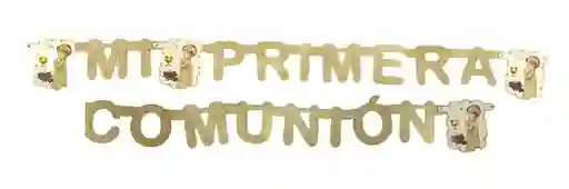 Mi Primera Comunión Guirnalda Letras Troqueladas Niño