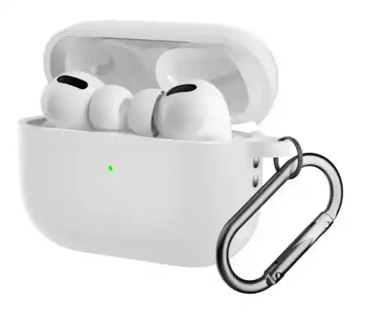 Funda Protector Airpods Pro 2 Apple Silicón Blanco