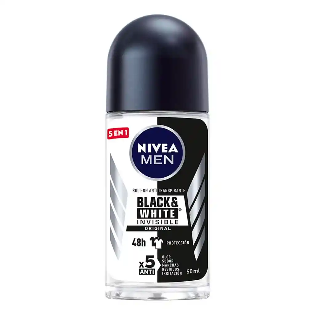 Desodorante Nivea Roll On Invisble Black And White