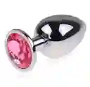 Plug Anal De Joya Metalico Talla M Rosado