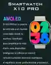 Reloj Inteligente Smartwatch X10 Pro + 2 Correas Rosa Oro Carga Inalambrica