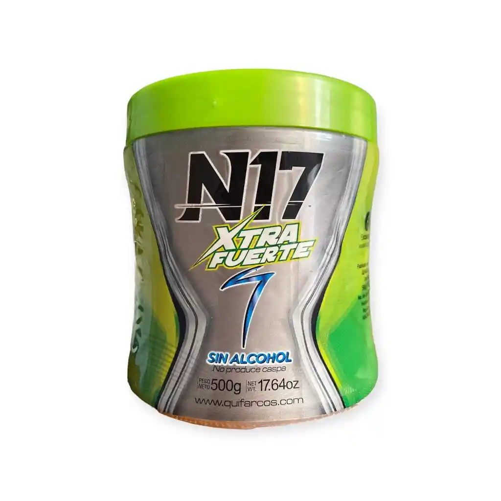 N17 Gel Verde Fijador Sin Alcohol X 500 G