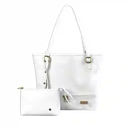 Bolso Dama Cartera Mujer Karla Chacon Asia Blanco
