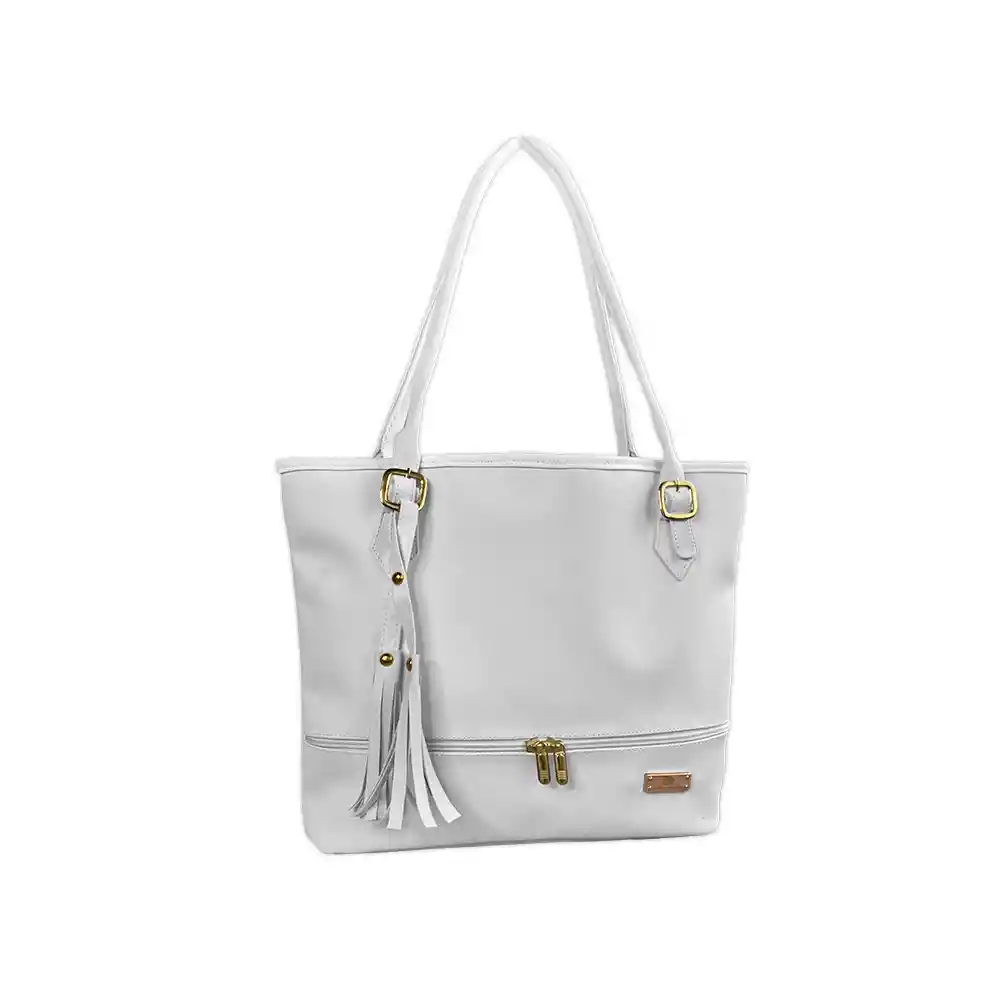 Bolso Dama Cartera Mujer Karla Chacon Asia Blanco