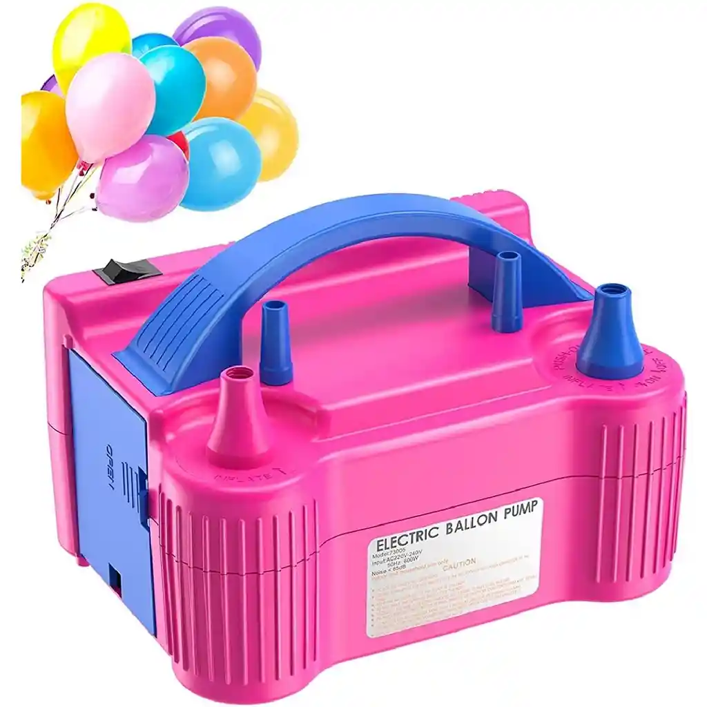 Inflador De Globos Electrico 600 Watts Doble Boquilla Bombas 110v