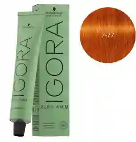 7-77 Rubio Medio Cobrizo Intenso Zero Amm - Igora