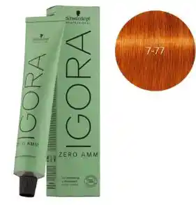 7-77 Rubio Medio Cobrizo Intenso Zero Amm - Igora