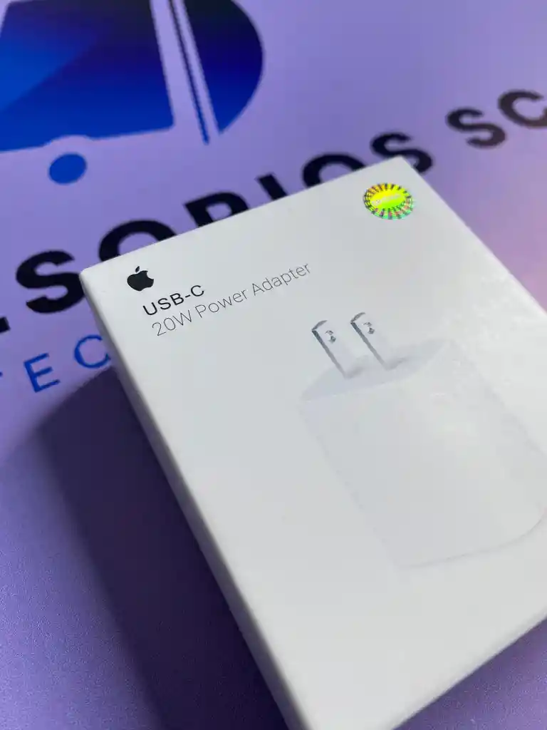 Cargador De Iphone Original 20w Usb-c Para Conectar Cable Lighting