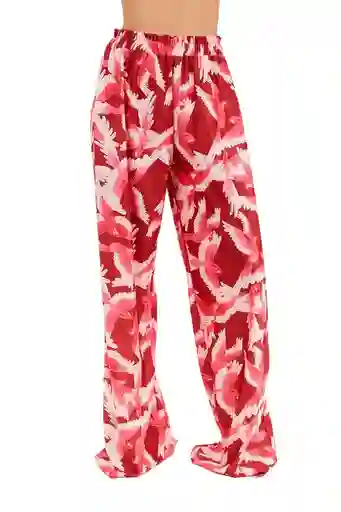 Pantalon Stella Estampado Rojo Xs Mercedes Campuzano