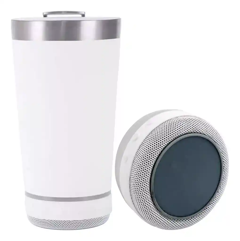 Vaso Parlante Bluetooth En Acero Inoxidable Bebidas