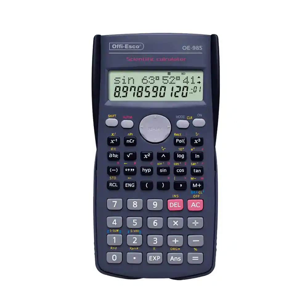 Calculadora Cientifica Offi Esco Oe-985 Color Negro