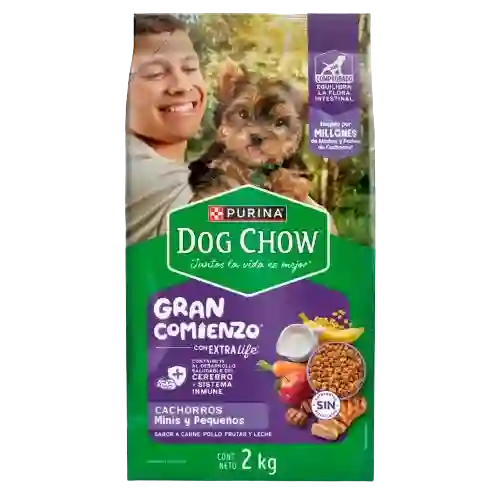 Dog Chow Gran Comienzo Cachorro Razas Pequeñas Nutr Temprana X 2 Kg