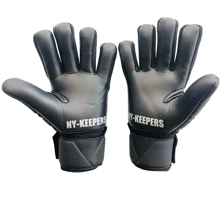 Guantes De Fútbol Nyk Semiprofesional Antifractura Rc12/ Negro/ Talla 8