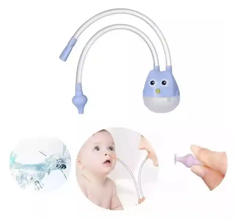 Aspirador Nasal Para Bebe Saca Mocos Succión Azul